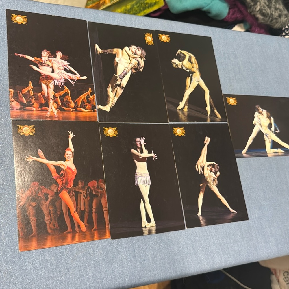 Lot of 7 ballet postcards